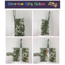 Nappy Wallet - Green Hibiscus Nappy Wallet - Green Hibiscus